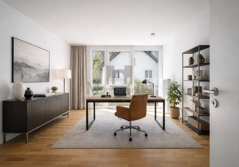 Arbeitszimmer Visualisierung