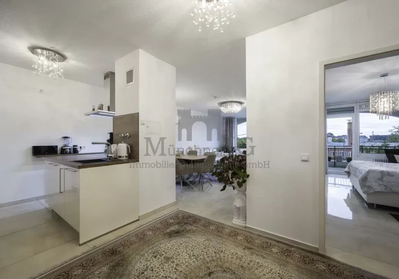 Küche - Blick vom Eingang