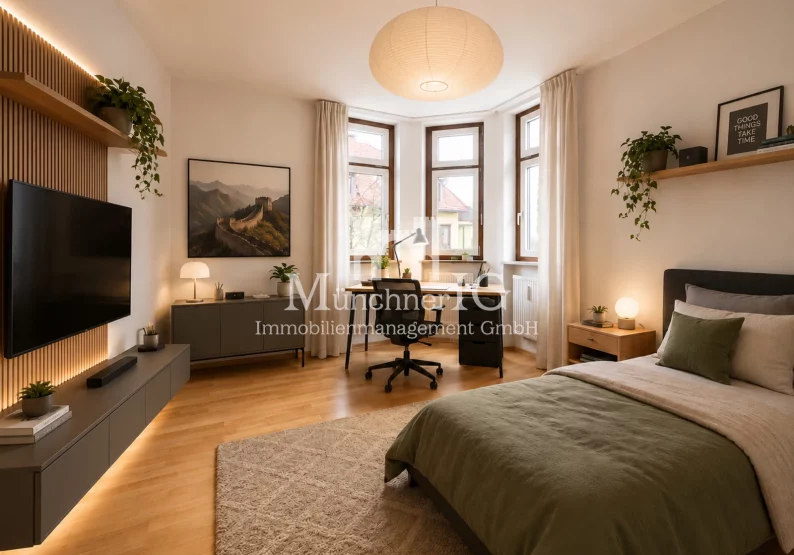 WG-Konzept Schlafzimmer 1 Visualisierung