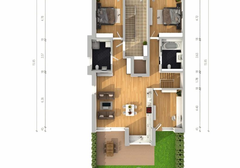 Grundriss EG 3D